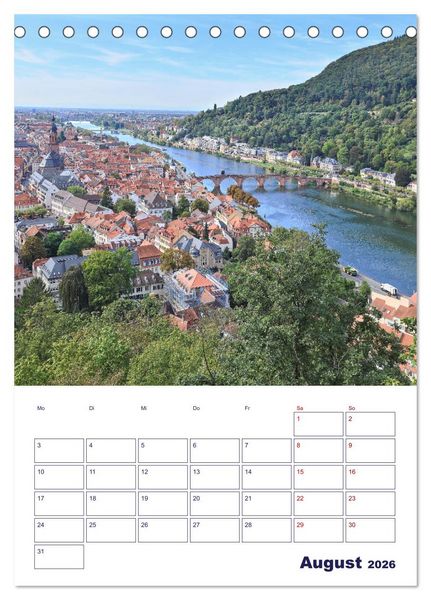 Produktbild: Heidelberg - Historische Altstadt (Tischkalender 2026 DIN A5 hoch), CALVENDO Monatskalender