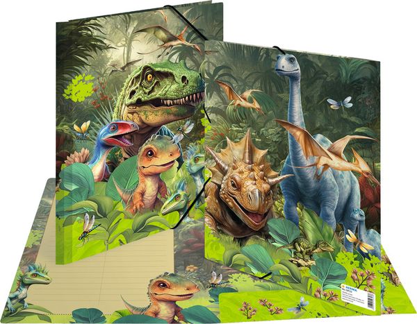 Produktbild: Gummizugmappe A4 Dino World