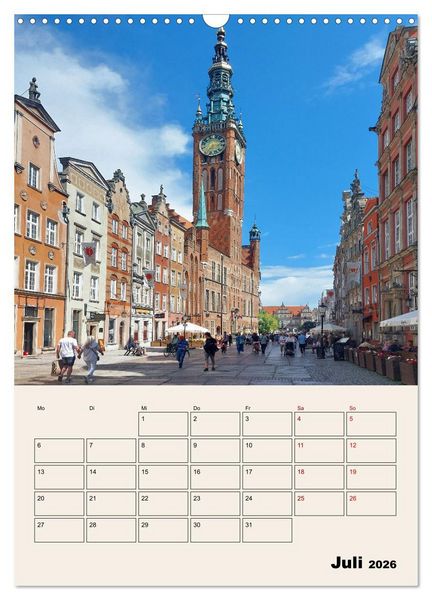 Produktbild: Danzig - Ein Stadtspaziergang (Wandkalender 2026 DIN A3 hoch), CALVENDO Monatskalender