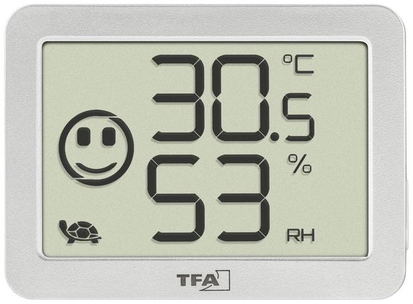 Produktbild: TFA Dostmann Thermo-/Hygrometer Wei&szlig; 30.5055.02