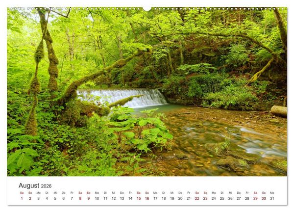 Produktbild: Wasser bewegt - Wasserf&auml;lle und Stromschnellen (hochwertiger Premium Wandkalender 2026 DIN A2 quer), Kunstdruck in Hochglanz