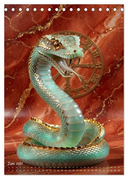 Produktbild: ZODIAK JADE IMPERIAL (Tischkalender 2027 DIN A5 hoch), CALVENDO Monatskalender