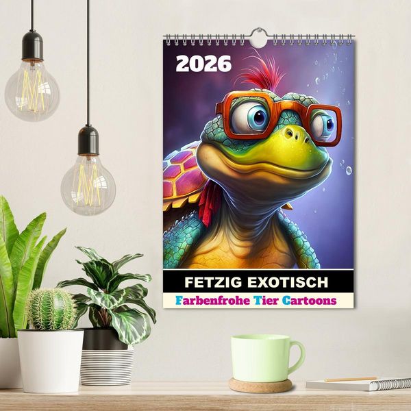 Produktbild: FETZIG EXOTISCH (Wandkalender 2026 DIN A4 hoch), CALVENDO Monatskalender