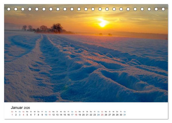 Produktbild: Felder und Wiesen (Tischkalender 2026 DIN A5 quer), CALVENDO Monatskalender
