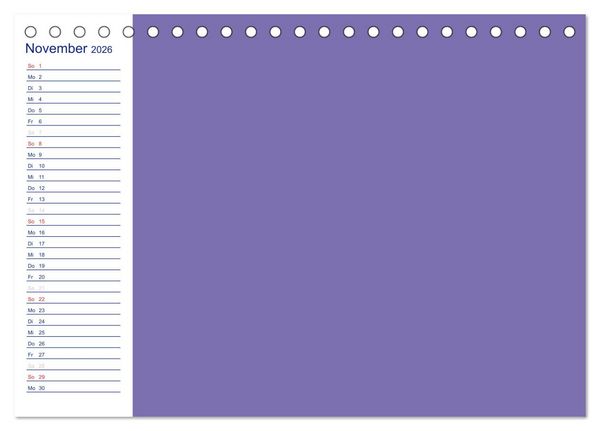 Produktbild: Farbiger Bastelkalender (Tischkalender 2026 DIN A5 quer), CALVENDO Monatskalender