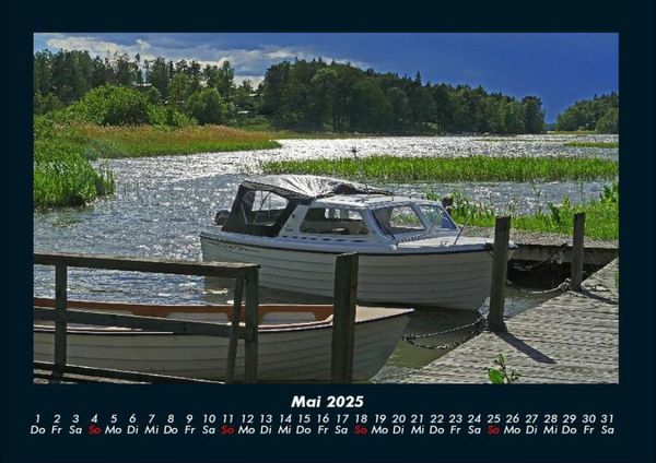 Produktbild: Boote 2025 Fotokalender DIN A4