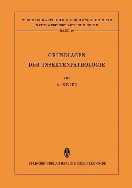 Produktbild: Grundlagen der Insektenpathologie