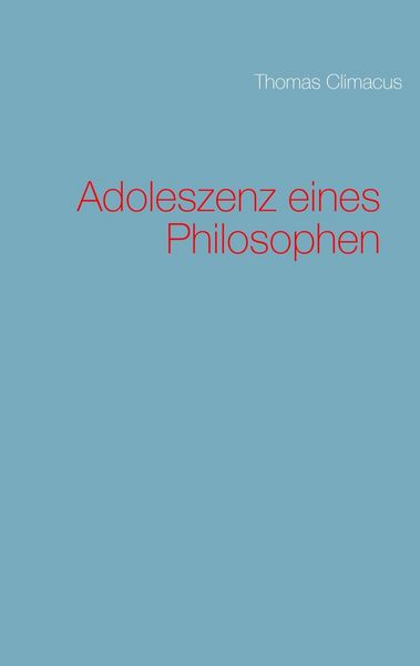 Produktbild: Adoleszenz eines Philosophen