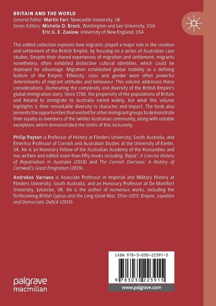 Produktbild: Australia, Migration and Empire