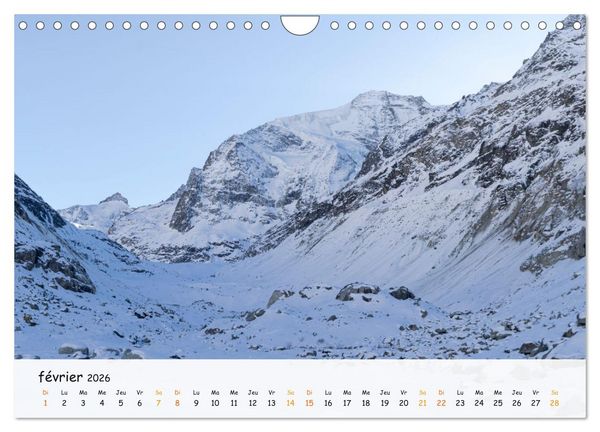 Produktbild: Sc&egrave;nes de cimes (Calendrier mural 2026 DIN A4 vertical), CALVENDO calendrier mensuel