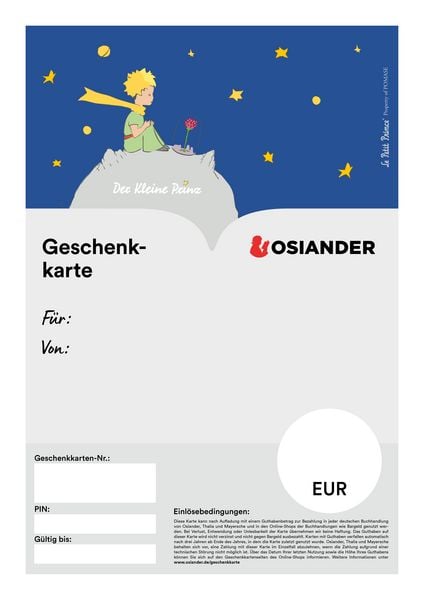 Geschenkkarte Der kleine Prinz PDF