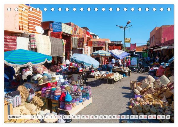 Produktbild: Marrakesch - Perle des S&uuml;dens (Tischkalender 2027 DIN A5 quer), CALVENDO Monatskalender
