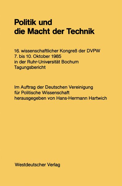 Produktbild: Politik und die Macht der Technik