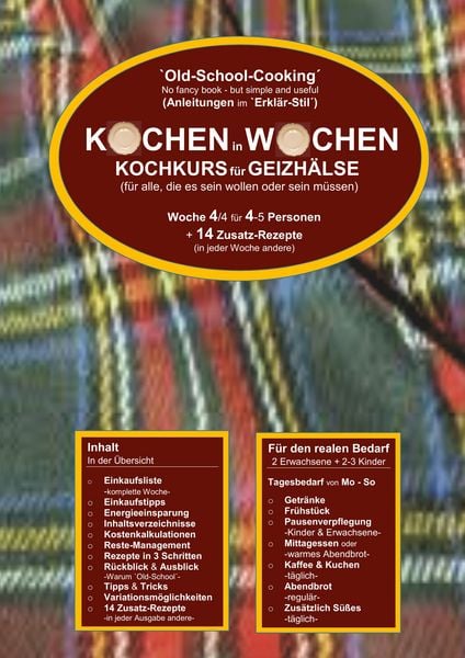 Kochen in Wochen 4, Taschenbuch von Marend Wittbrodt, BoD – Books on Demand, 9783748184997