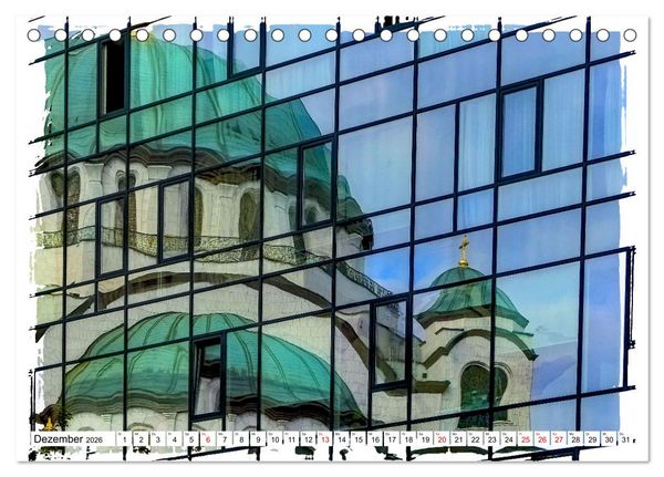 Produktbild: Belgrad zwischen Historie und Moderne (Tischkalender 2026 DIN A5 quer), CALVENDO Monatskalender