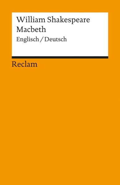 Macbeth. Englisch/Deutsch, Taschenbuch von William Shakespeare, Reclam, Philipp, 2710001601370