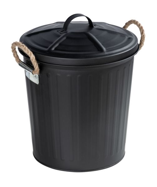 Produktbild: Kosmetikeimer Mod. Gara Schwarz matt, Fassungsverm&ouml;gen: 6 Liter