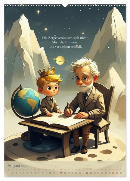 Produktbild: Man sieht nur mit dem Herzen gut &ndash; &Uuml;ber Liebe, Verantwortung und kleine Planeten (Wandkalender 2027 DIN A2 hoch), CALVENDO Monatskalender