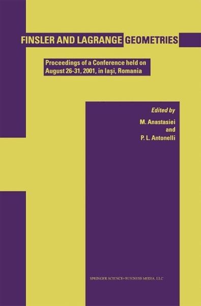 Produktbild: Finsler and Lagrange Geometries
