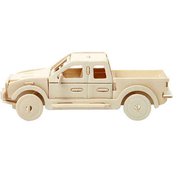 Produktbild: Creativ Company 3D-Figuren zum Zusammensetzen, Pick-up, Gr&ouml;&szlig;e 19,5x8x12 cm, 1 Stk