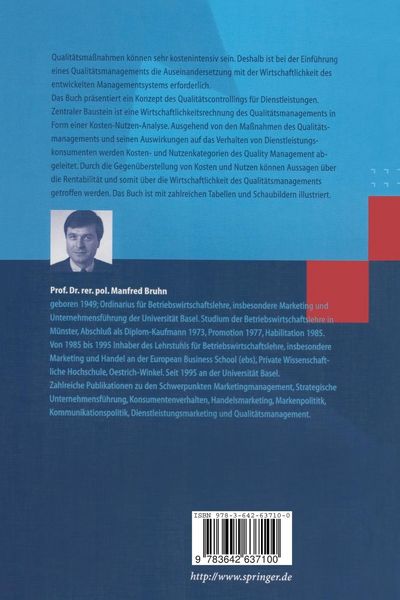 Produktbild: Wirtschaftlichkeit des Qualit&auml;tsmanagements
