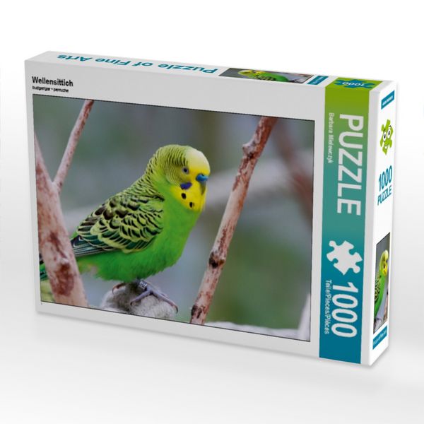 Produktbild: CALVENDO Puzzle Wellensittich 1000 Teile Puzzle quer | 1000 Teile Lege-Gr&ouml;&szlig;e 64 &times; 48 cm Foto-Puzzle f&uuml;r gl&uuml;ckliche Stunden