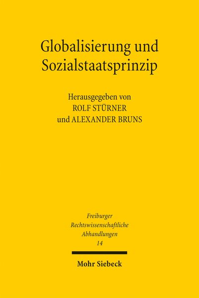 Produktbild: Globalisierung und Sozialstaatsprinzip