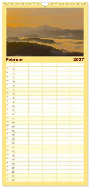 Produktbild: Familienplaner 2027 - El Salvador - Unber&uuml;hrte und wundersch&ouml;ne Natur. mit 5 Spalten (Wandkalender, 21 x 45 cm) CALVENDO