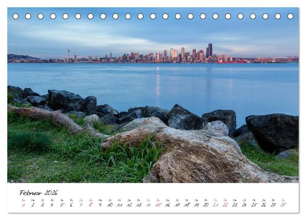 Produktbild: Eine Reise nach Seattle (Tischkalender 2026 DIN A5 quer), CALVENDO Monatskalender