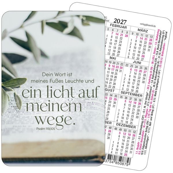 Produktbild: Dein Wort ist meines Fu&szlig;es Leuchte 2027