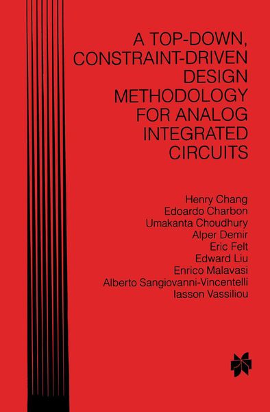 Produktbild: A Top-Down, Constraint-Driven Design Methodology for Analog Integrated Circuits