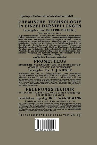 Produktbild: Die Schaumabscheider als Konstruktionsteile chemischer Apparate