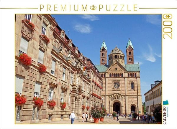 Produktbild: CALVENDO Puzzle Blick auf das Stadtschloss und den Kaiserdom in Speyer am Rhein | 2000 Teile Lege-Gr&ouml;&szlig;e 90x67cm Foto-Puzzle f&uuml;r gl&uuml;ckliche Stunden