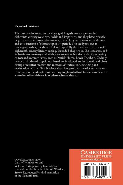 Produktbild: Shakespeare, Milton and Eighteenth-Century Literary Editing