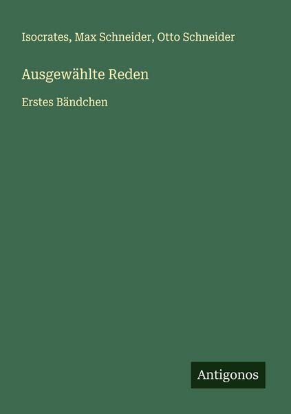 Produktbild: Ausgew&auml;hlte Reden