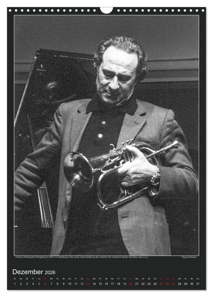 Produktbild: Jazz Moments (Wandkalender 2026 DIN A3 hoch), CALVENDO Monatskalender