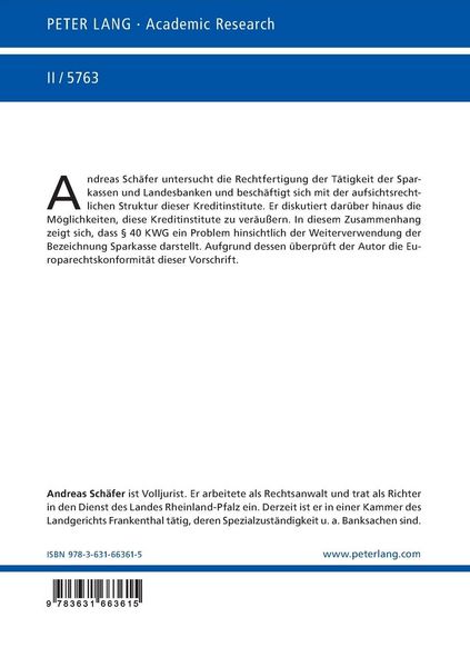 Produktbild: Das &ouml;ffentlich-rechtliche Bankensystem