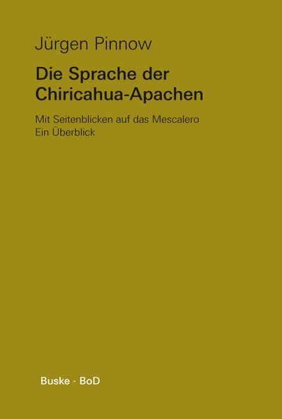 Produktbild: Die Sprache der Chiricahua-Apachen