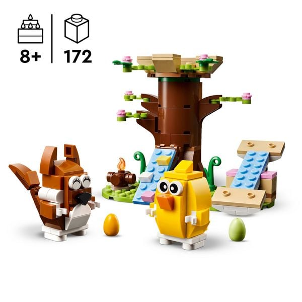 LEGO Frühlingstierspielplatz, Spielset mit Vogel und Eichhörnchen 40709