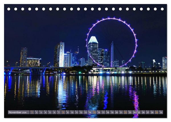 Produktbild: Singapur. Stadt der Superlative (Tischkalender 2026 DIN A5 quer), CALVENDO Monatskalender