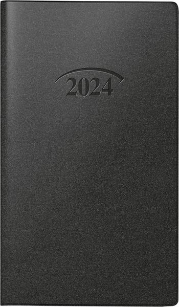 Produktbild: Brunnen Taschenkalender9x15cm schwarz 2S/1M