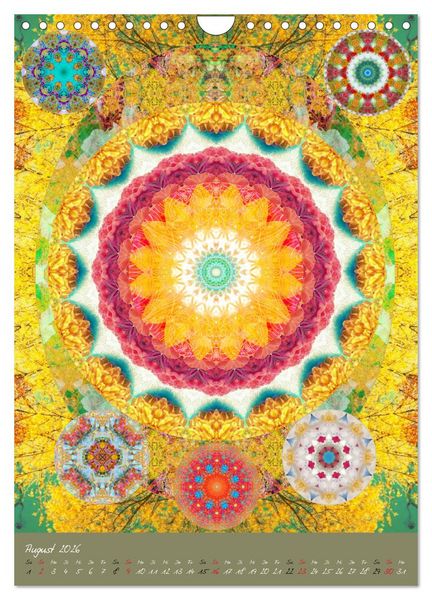 Produktbild: BLUMEN MANDALAS (Wandkalender 2026 DIN A4 hoch), CALVENDO Monatskalender