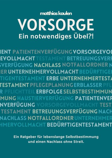 Produktbild: Vorsorge - Ein notwendiges &Uuml;bel?!