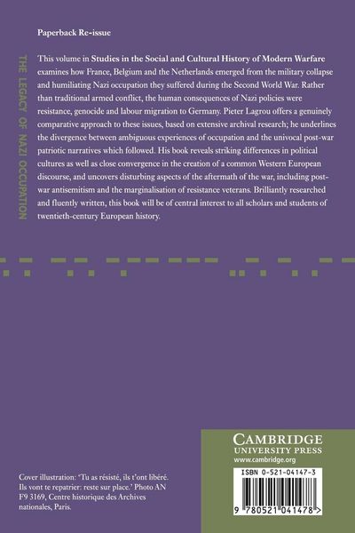 Produktbild: The Legacy of Nazi Occupation