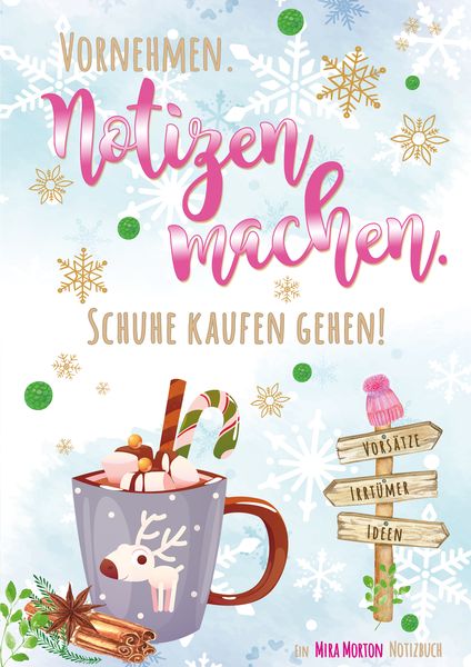 Vornehmen. Notizen machen. Schuhe kaufen gehen!, Taschenbuch von Mira Morton, Pink Crown Edition, 9783903360136