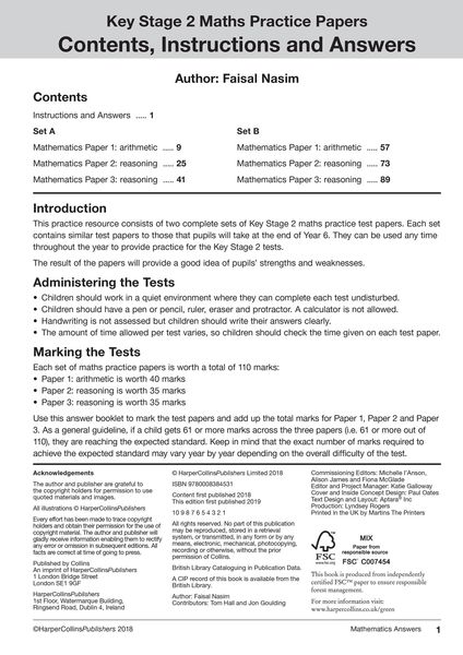Produktbild: KS2 Maths and English SATs Practice Papers