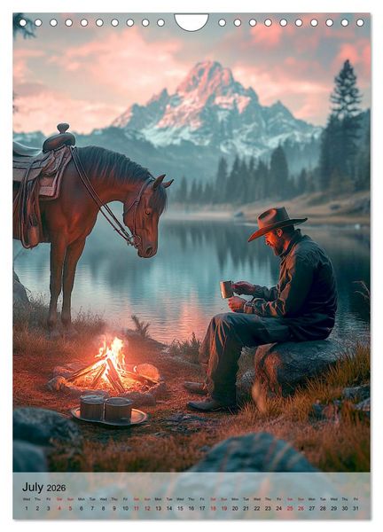 Produktbild: Saddle and Soul (Wall Calendar 2026 DIN A4 portrait), CALVENDO 12 Month Wall Calendar