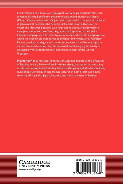 Produktbild: Grammatical Roles and Relations