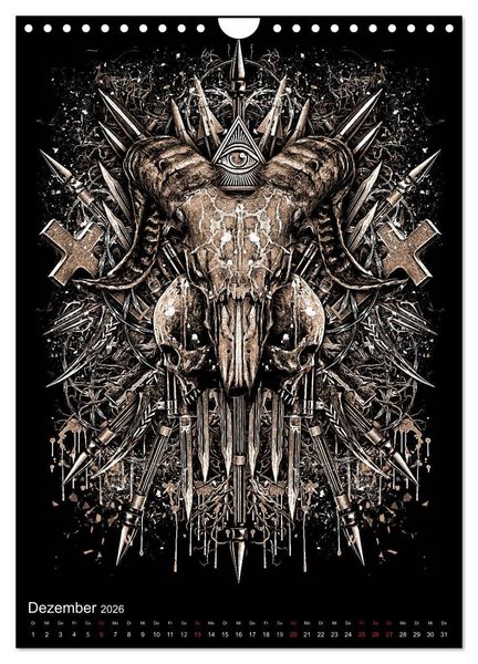 Produktbild: BLOODBOY/WAR ILLUSTRATION (Wandkalender 2026 DIN A4 hoch), CALVENDO Monatskalender