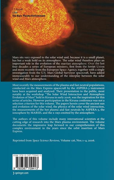 Produktbild: The Mars Plasma Environment